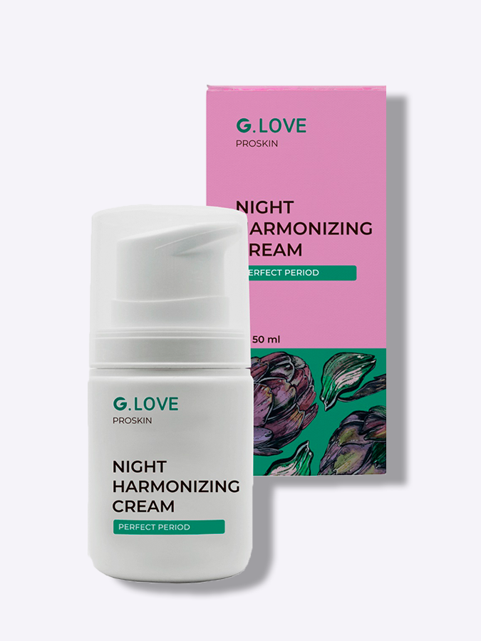 Гармонизирующий ночной крем для комфорта кожи G.LOVE Night Harmonizing Cream PERFECT PERIODl, 50 мл
