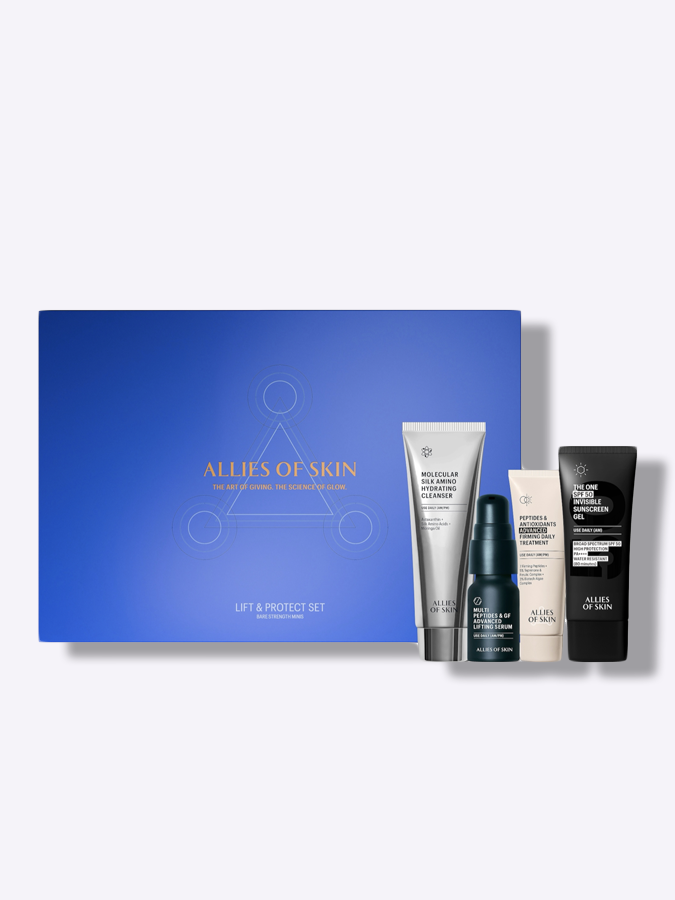 Набор для лица "Лифтинг и защита"  Allies Of Skin Lift & Protect Set, 4 items
