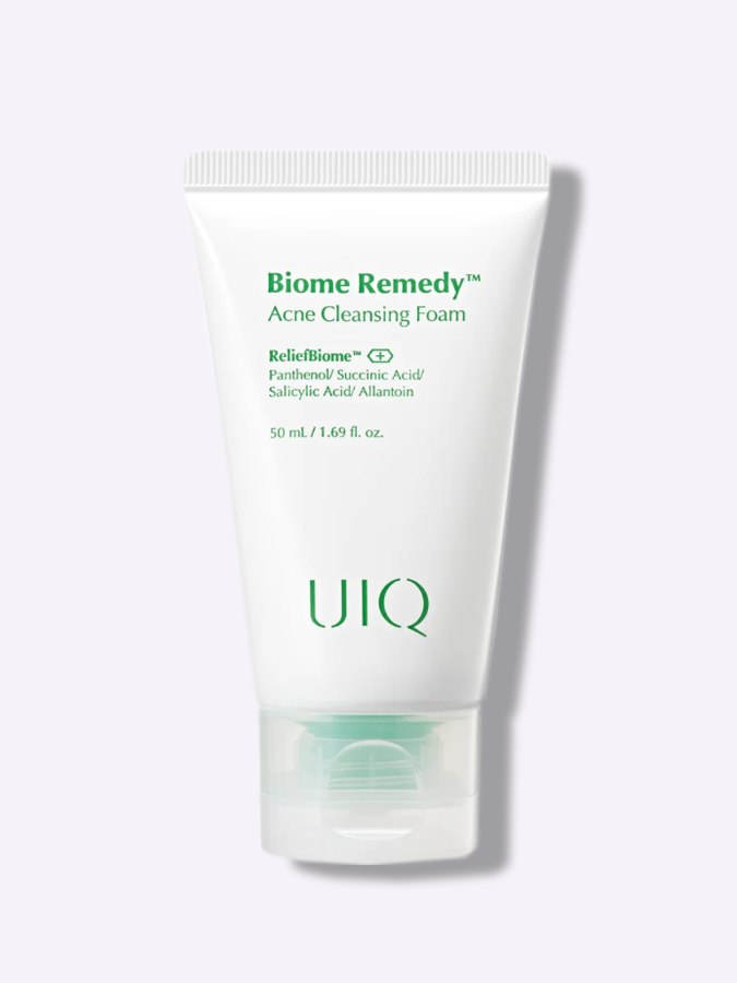 Очищающая пенка с постбиотиками против акне UIQ Biome Remedy Acne Cleansing Foam, 50 мл (миниатюра)