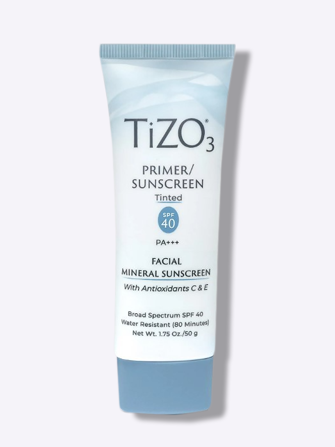 Крем-праймер для лица солнцезащитный с оттенком TiZO 3 Primer/Sunscreen Tinted  SPF 40 P+++", 50 г