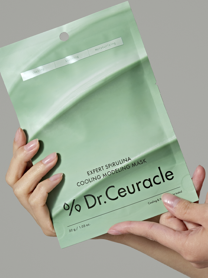 Охлаждающая альгинатная маска для лица со спирулиной Dr.Ceuracle Expert Spirulina Cooling Modeling Mask, 30 г