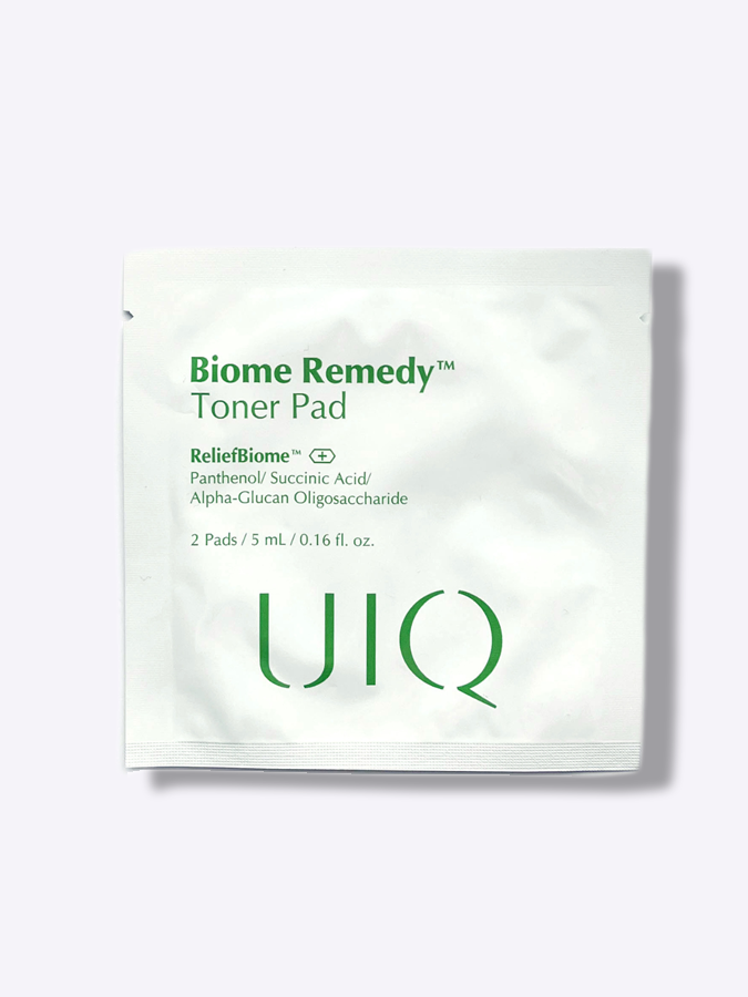 Успокаивающий пэд для чувствительной и комбинированной кожи с пробиотиками UIQ Biome Remedy Toner Pad, 5 мл
