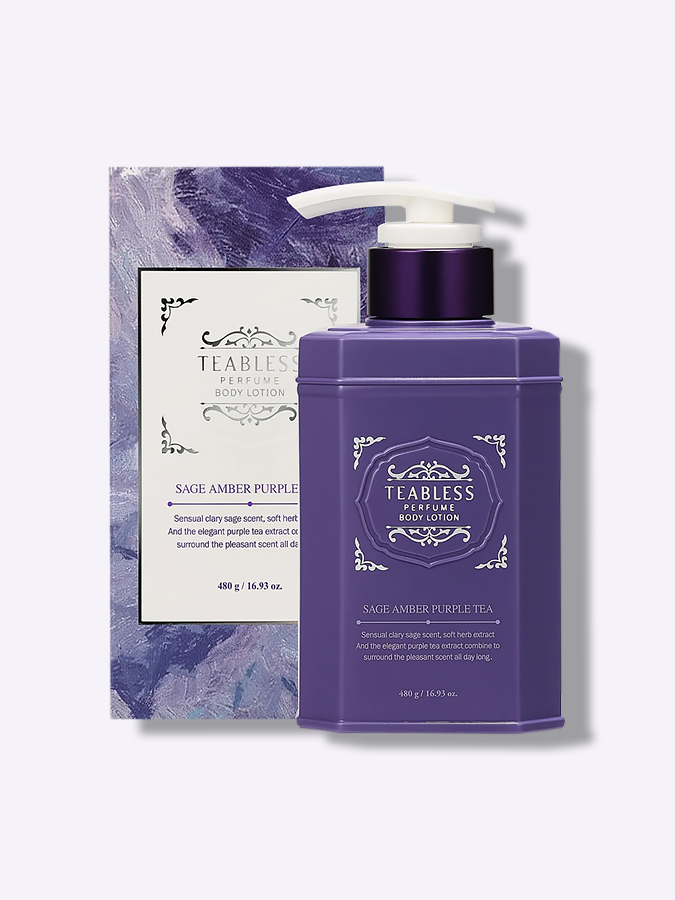 Парфюмированный лосьон «Амбра, Шалфей»  TEABLESS Sage Amber Purple Tea Perfume Body Lotion, 480 г