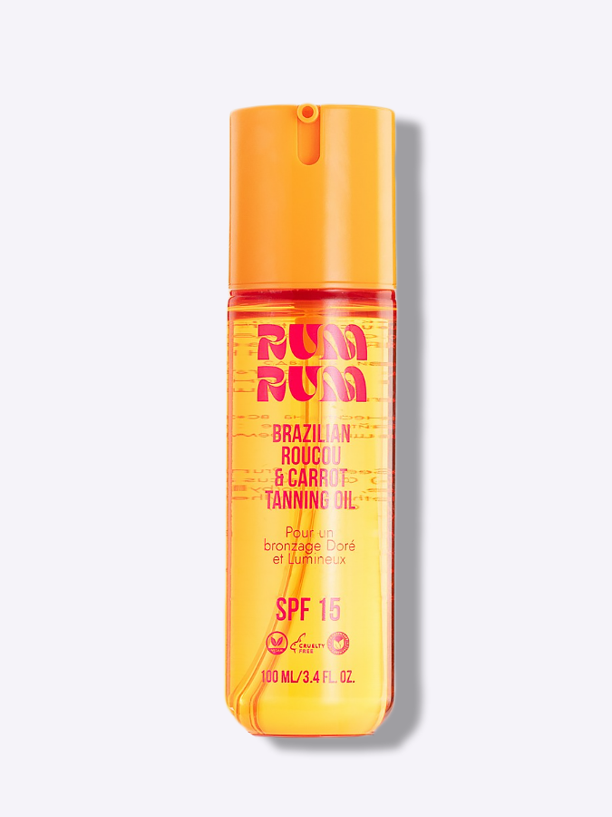 Масло для загара и ухода за телом SPF15 RUM RUM Brazilian Roucou & Carrot Tanning, 100 мл Масло для загара и ухода за телом SPF15 RUM RUM Brazilian Roucou & Carrot Tanning, 100 мл