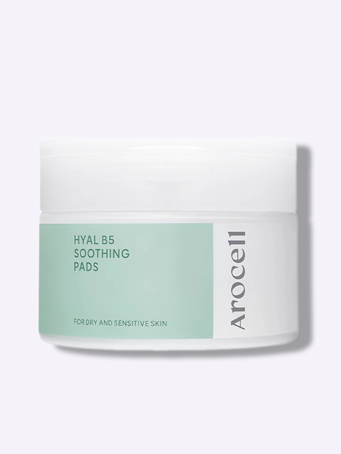 Охлаждающие успокаивающие пэды с гиалуроновой кислотой AROCELL Hyal B5 Soothing Pads, 70 шт
