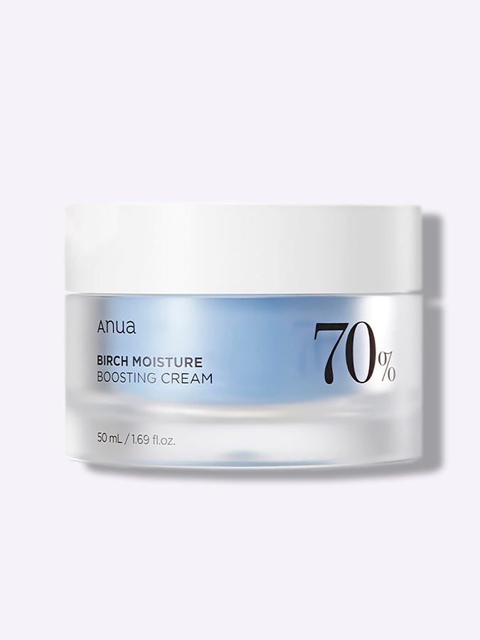 Успокаивающий крем для лица с берёзовым соком ANUA Birch Moisture Boosting Cream, 50 мл