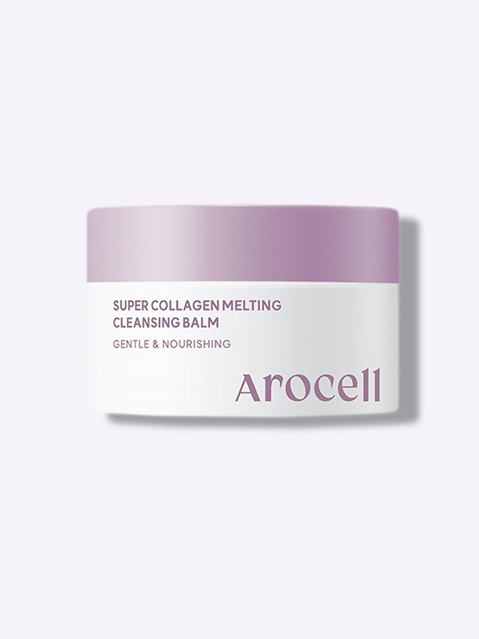 Гидрофильный бальзам с коллагеном и пептидами для глубокого очищения AROCELL Super Collagen Melting Cleansing Balm, 15 мл