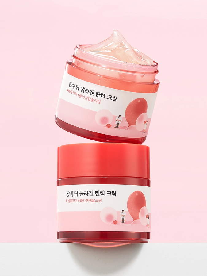 Укрепляющий крем с экстрактом камелии и коллагеном Round Lab Camellia Deep Collagen Firming Cream, 50 мл