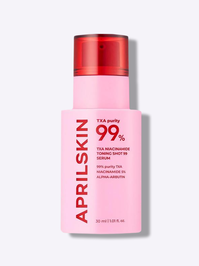 Осветляющая сыворотка для лица со спикулами APRILSKIN TXA Niacinamide Toning Shot 99 Serum, 30 мл Осветляющая сыворотка для лица со спикулами APRILSKIN TXA Niacinamide Toning Shot 99 Serum, 30 мл