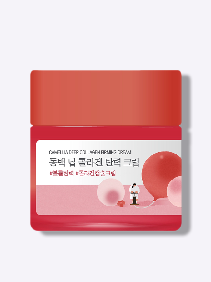 Укрепляющий крем с экстрактом камелии и коллагеном Round Lab Camellia Deep Collagen Firming Cream, 50 мл