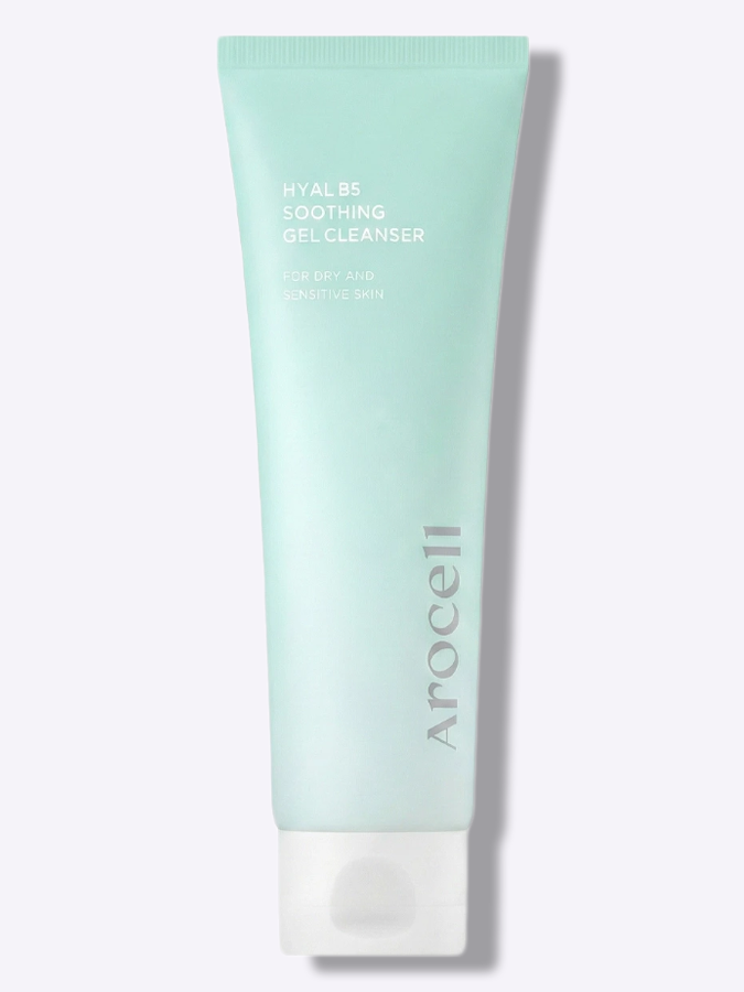 Успокаивающий гель для умывания для чувствительной кожи AROCELL Hyal B5 Soothing Gel Cleanser, 120 мл