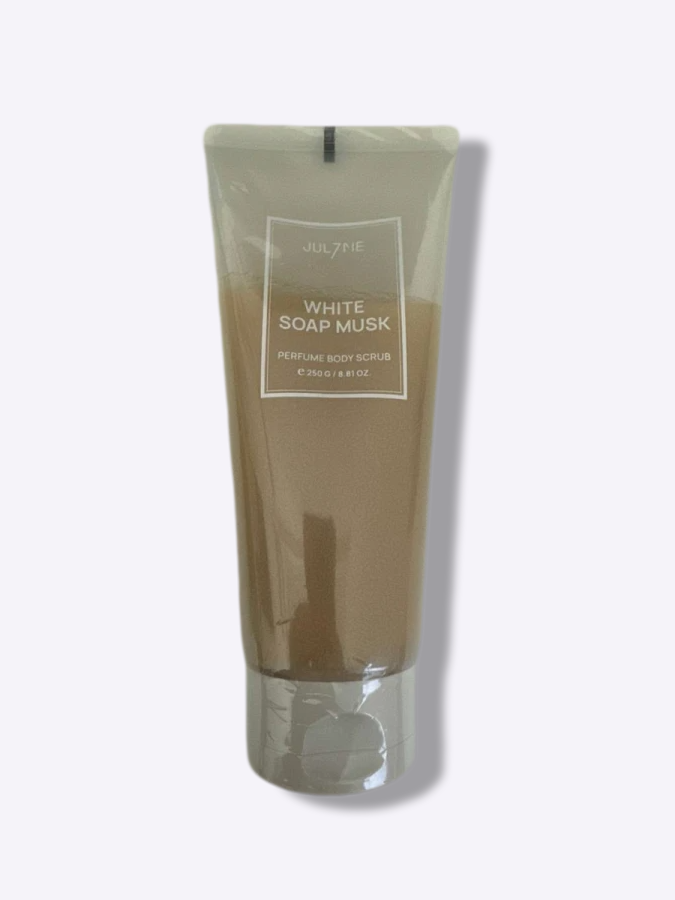 Парфюмированный скраб для тела с мускусным ароматом JUL7ME Perfume Body Scrub White Soap Musk, 250 г