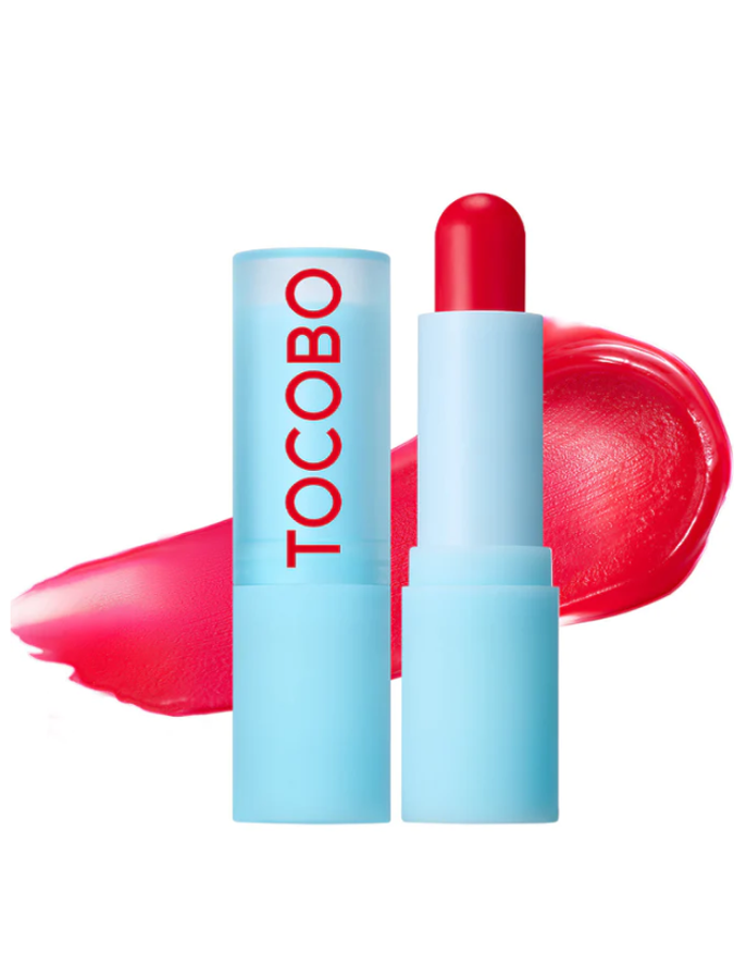 Глянцевый оттеночный бальзам для губ Tocobo Glow&Glass Tinted Lip Balm 011 Flush Cherry,  3,5 г