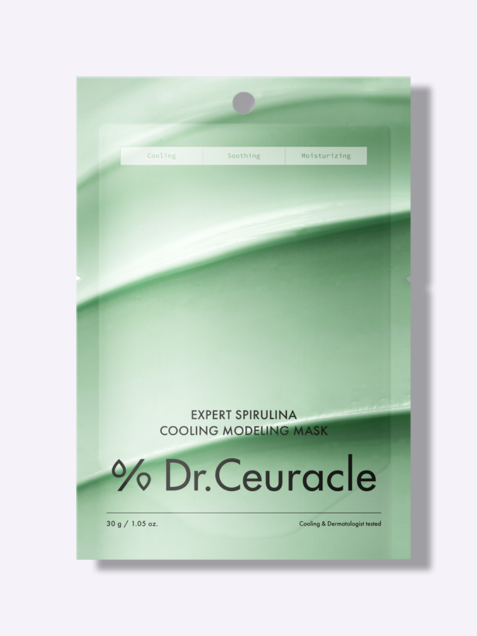 Охлаждающая альгинатная маска для лица со спирулиной Dr.Ceuracle Expert Spirulina Cooling Modeling Mask, 30 г