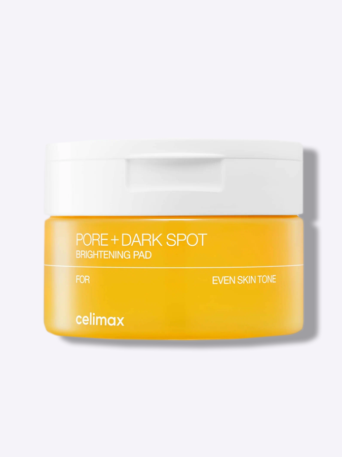 Осветляющие тонер-пэды для лица с ниацинамидом Celimax Pore+Dark Spot Brightening Pad, 100 мл (40 шт) 