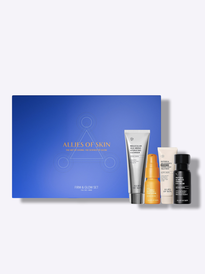 Набор для лица "Упругость и сияние" Allies Of Skin Firm & Glow Set, 4 items