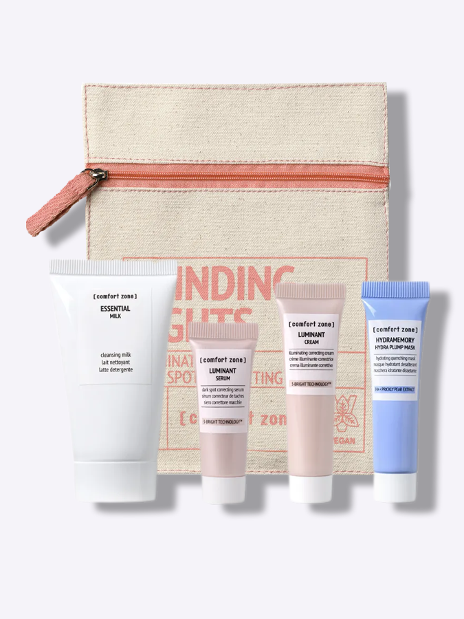 Осветляющий набор для знакомства и путешествий "Ослепительное сияние" Comfort Zone BLINDING LIGHTS KIT, 4 items