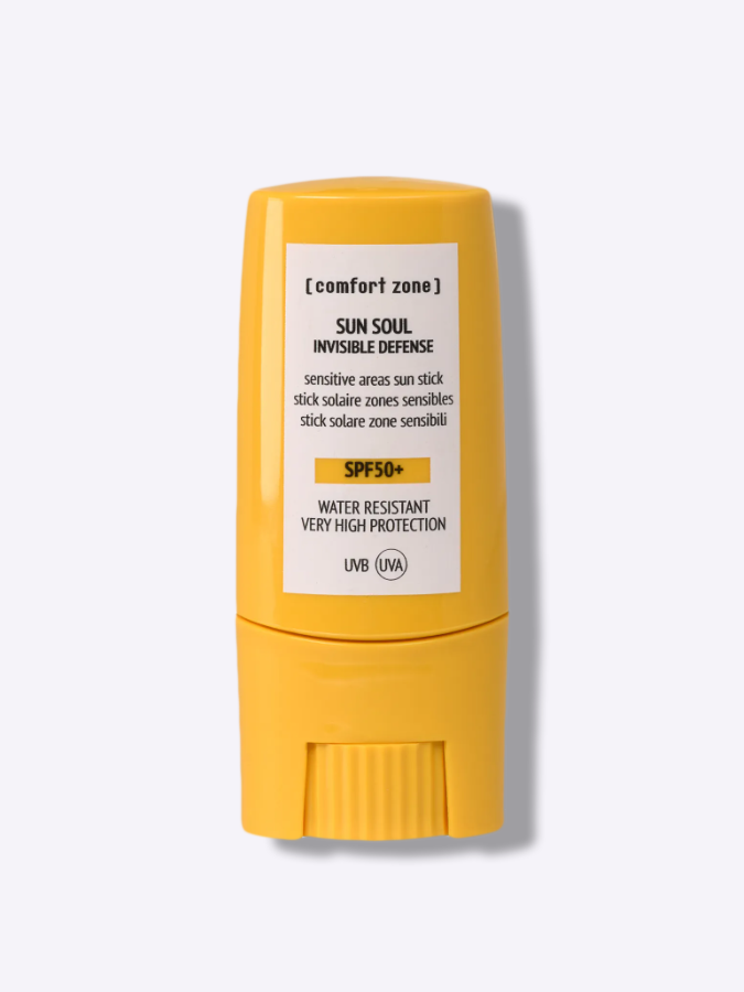 Солнцезащитный стик для чувствительных зон Comfort Zone Sun Soul Invisible Defense Stick SPF50+, 9 мл