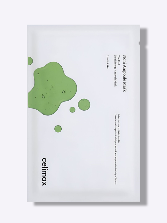 Укрепляющая тканевая маска для лица с экстрактом нони Celimax The Real Noni Energy Ampoule Mask, 25 мл