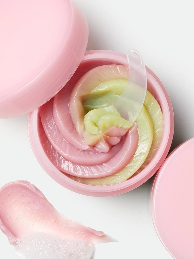 Двухфазное средство: очищающий бальзам и пенка c розовым алоэ APRILSKIN Pink Aloe Pack Cleanser, 120 г