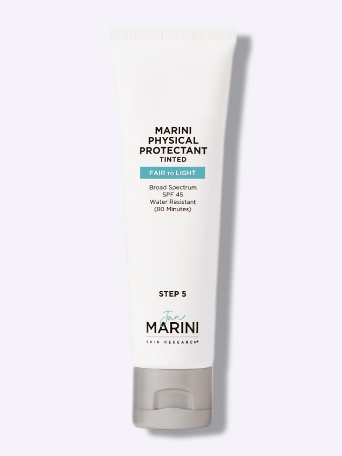 Солнцезащитный крем с тональным эффектом c SPF45 Jan Marini Marini Physical Protectant SPF45 (tinted light), 57 г