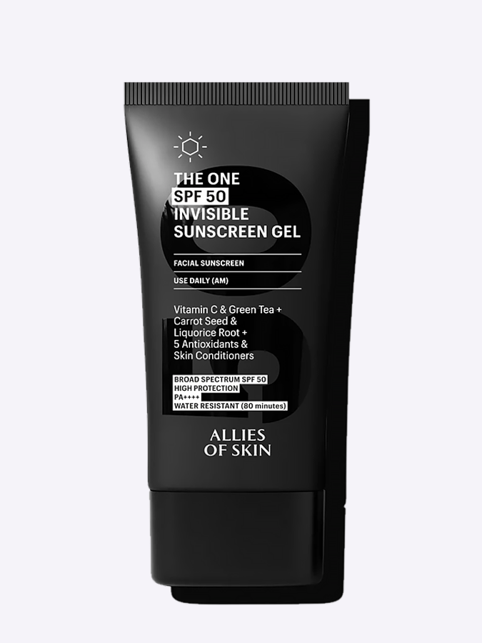 Невидимый солнцезащитный гель SPF50 Allies Of Skin The One SPF50 Invisible Sunscreen Gel, 50 мл