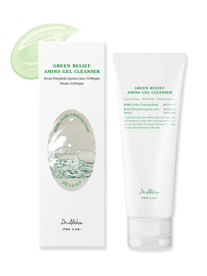 Гель-пенка для умывания с аминокислотами Dr. Althea Green Relief Amino Gel Cleanser, 100 мл