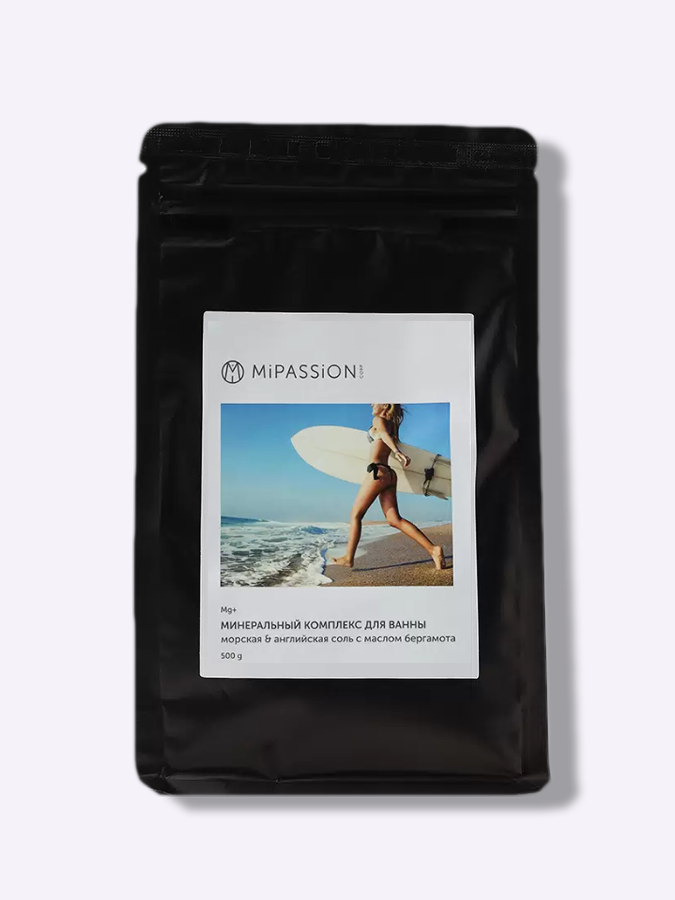 Морская соль с маслом бергамота MiPASSION, 500 г