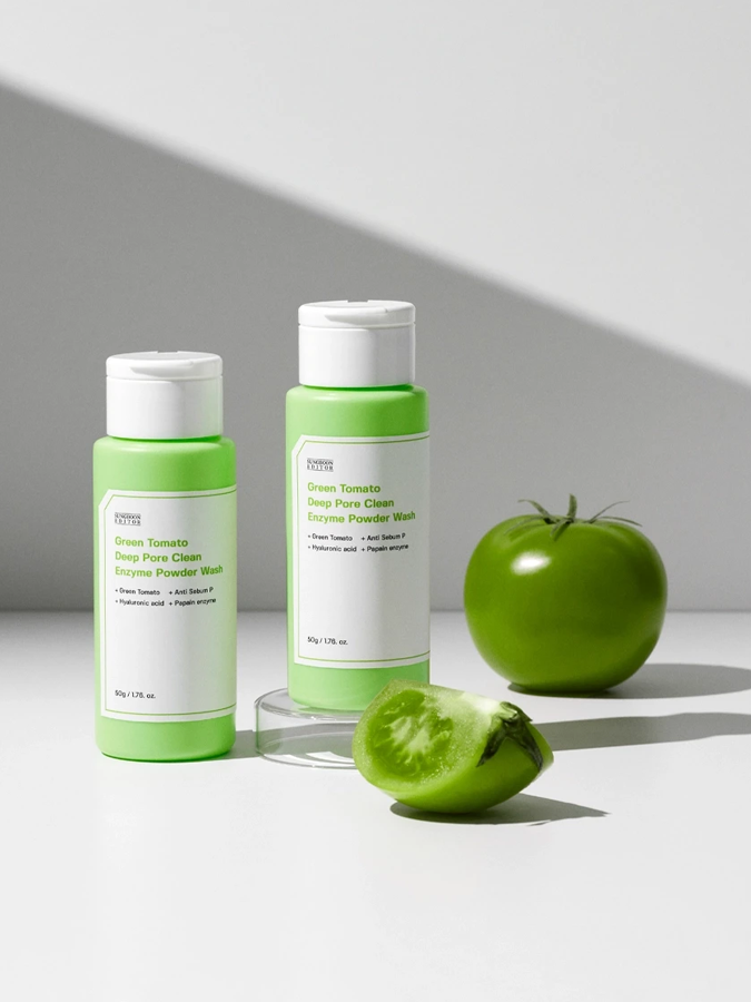 Энзимная пудра для глубокого очищения пор с экстрактом томата Sungboon Editor Green Tomato Deep Pore Clean Enzyme Powder Wash, 50 г