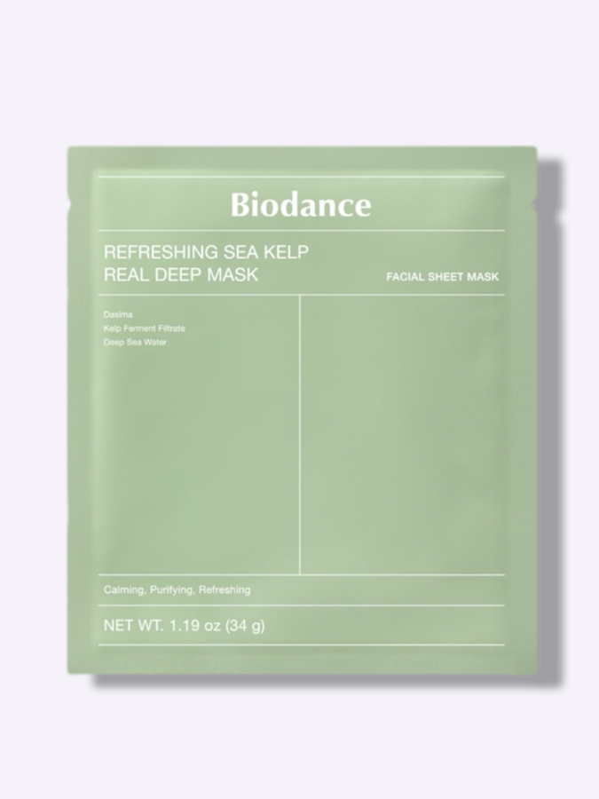 Укрепляющая гидрогелевая ночная маска с морскими водорослями Biodance BioCollagen Refreshing Sea Kelp Real Deep Mask, 34 г Укрепляющая гидрогелевая ночная маска с морскими водорослями Biodance BioCollagen Refreshing Sea Kelp Real Deep Mask, 34 г