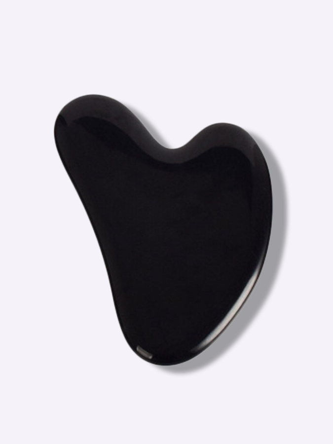 Массажер гуаша V-образной формы (черный)