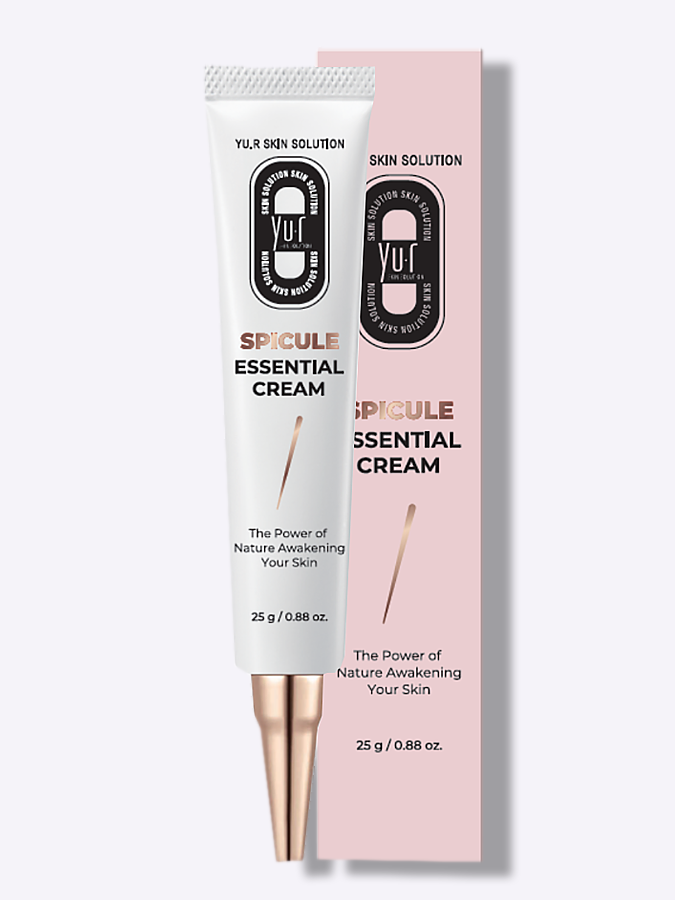 Подтягивающий пептидный крем-бустер со спикулами для лица YU.R Spicule Essential Cream, 25 мл