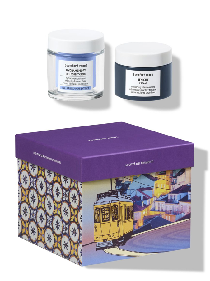 Набор для увлажнения и восстановления кожи лица "ГОРОД ЗАКАТОВ - ЛИССАБОН" Comfort Zone THE CITY OF SUNSETS, 2 items