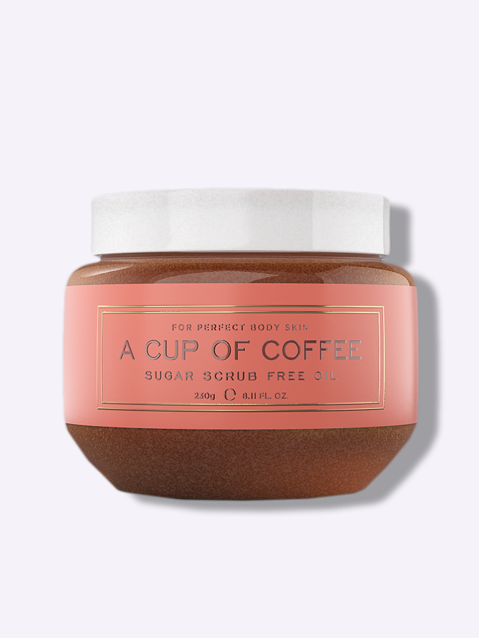 Скраб для тела без масла Space In Tan SUGAR COFFEE SCRUB FREE OIL A СUP OF COFFEE, 230 г