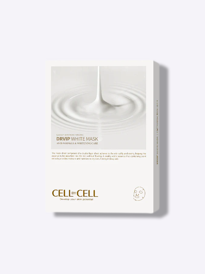 Кремовая тканевая маска для омоложения и восстановления кожи CELL by CELL White Mask DrVIP, 30 г
