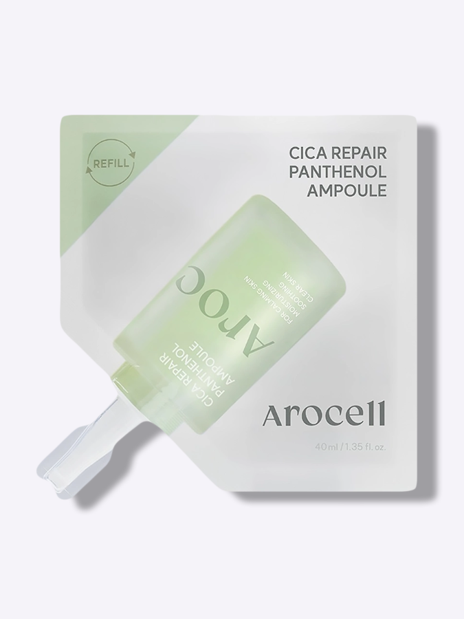 [ РЕФИЛ ] Восстанавливающая сыворотка с экзосомами, пантенолом и центеллой AROCELL Cica Repair Panthenol Ampoule, 40 мл 