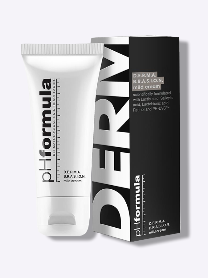 Деликатный шлифующий крем для омоложения, выравнивания тона и рельефа кожи pHformula D.E.R.M.A.B.R.A.S.I.O.N. Cream Mild, 50 мл