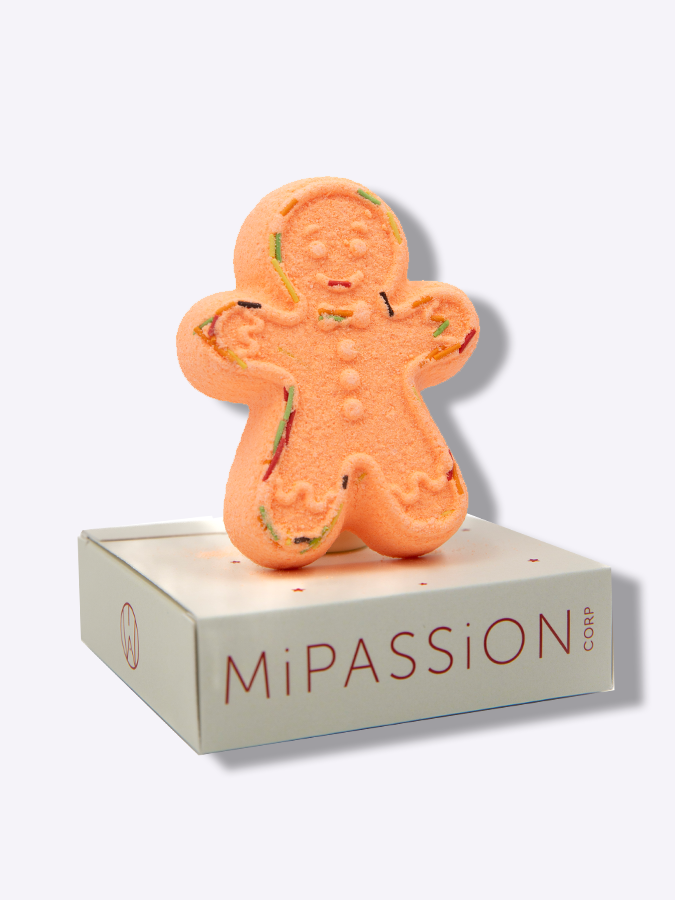 Бомбочка для ванны "Пряничный человечек" MiPASSiON, 90 г