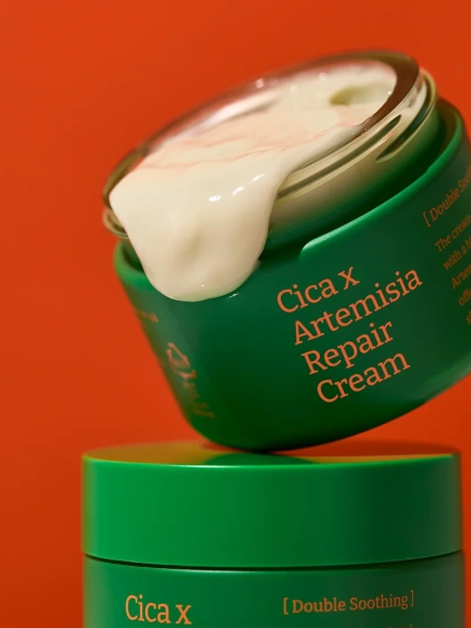 Успокаивающий крем с экстрактом полыни и центеллы для чувствительной кожи Vely Vely Cica ArtemisiaRepair Cream, 60 мл