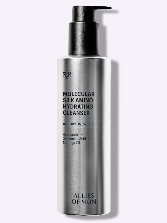 	 Гель-пенка для умывания с аминокислотами шелка Allies Of Skin Molecular Silk Amino Hydrating Cleanser, 250 мл
