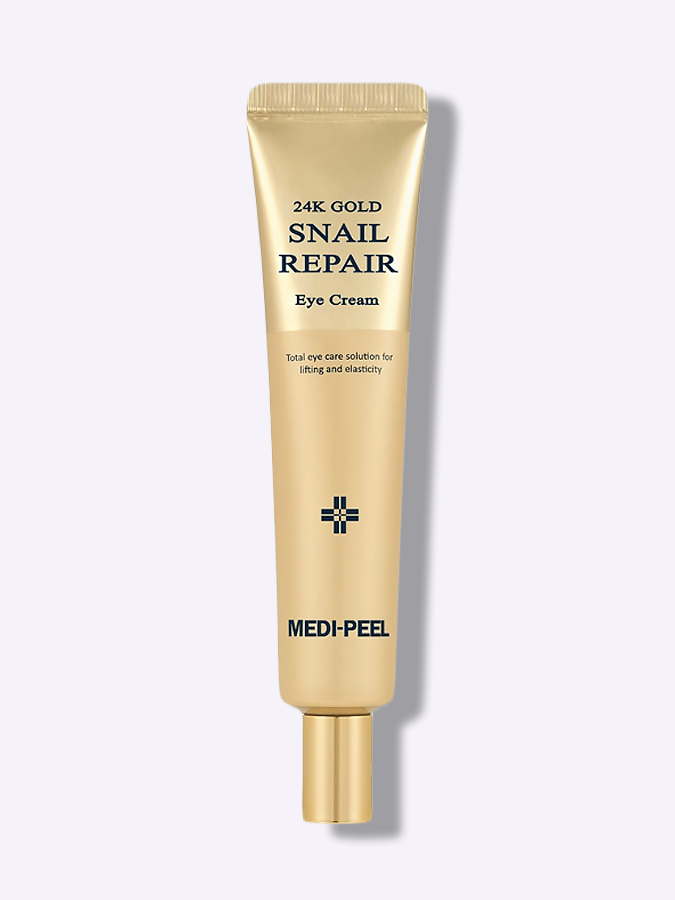 Регенерирующий крем для уплотнения и повышения упругости нежной кожи век Medi-Peel 24K Gold Snail Repair Eye Cream, 40 мл