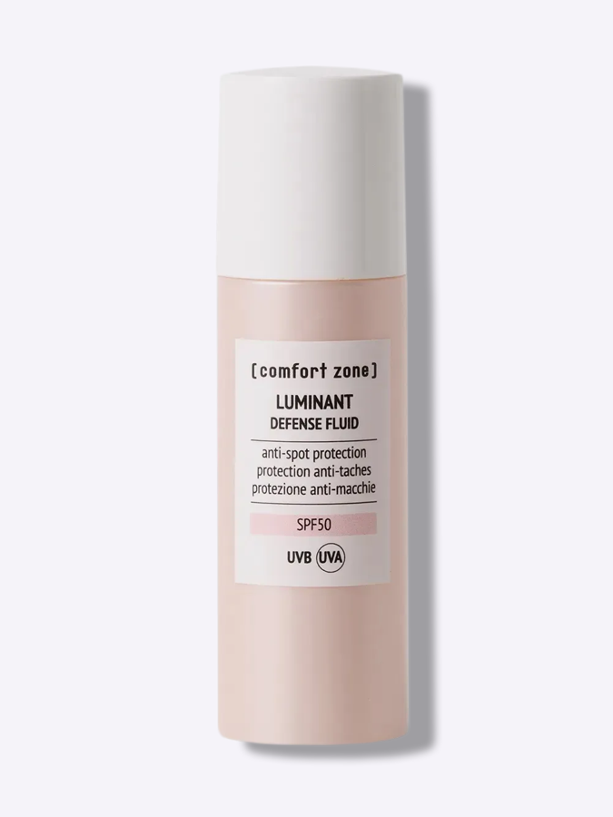 Защитный крем-флюид против пигментации с эффектом нежного сияния и ровного тона SPF50 Comfort Zone Luminant Defense Fluid SPF50, 30 мл
