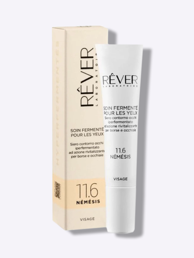Сыворотка для век против отёков и тёмных кругов REVER Laboratoire 11.6 SOIN FERMENTÉ POUR LES YEUX Siero Contorno Occhi Iperfermentato Ad Azione Rivitalizzante Per Borse E, 15 мл
