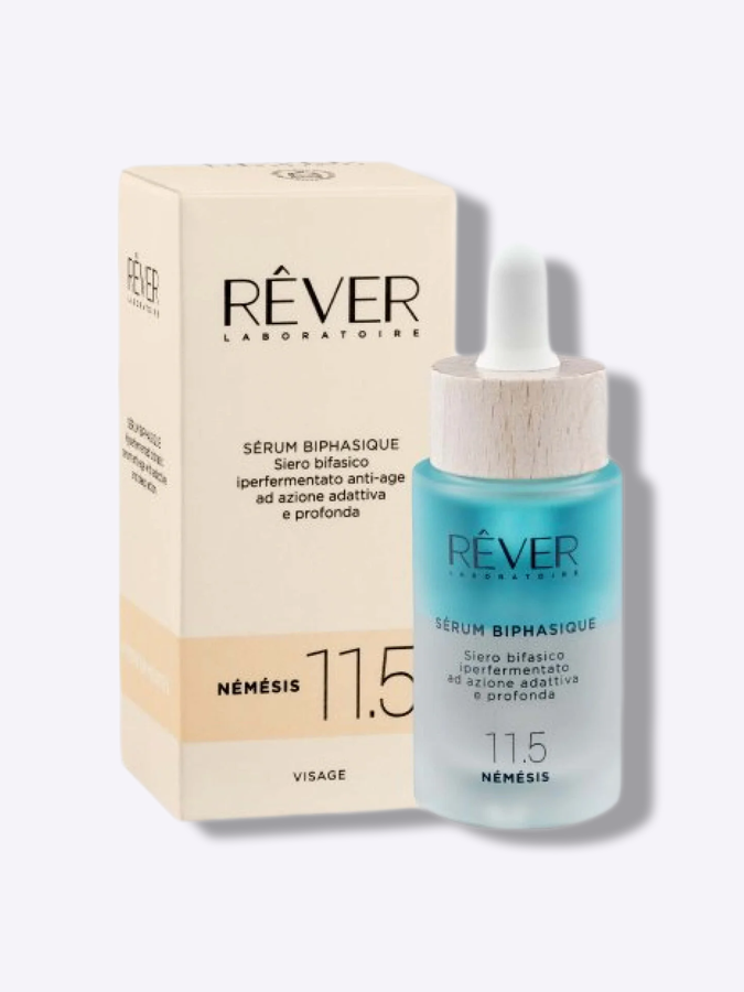 Двухфазная антивозрастная сыворотка с адаптивным действием REVER 11.5 SERUM BIPHASIQUE Siero Bifasico Iperfermentato Anti-Age Ad Azio, 30 мл Двухфазная антивозрастная сыворотка с адаптивным действием REVER 11.5 SERUM BIPHASIQUE Siero Bifasico Iperfermentato Anti-Age Ad Azio, 30 мл