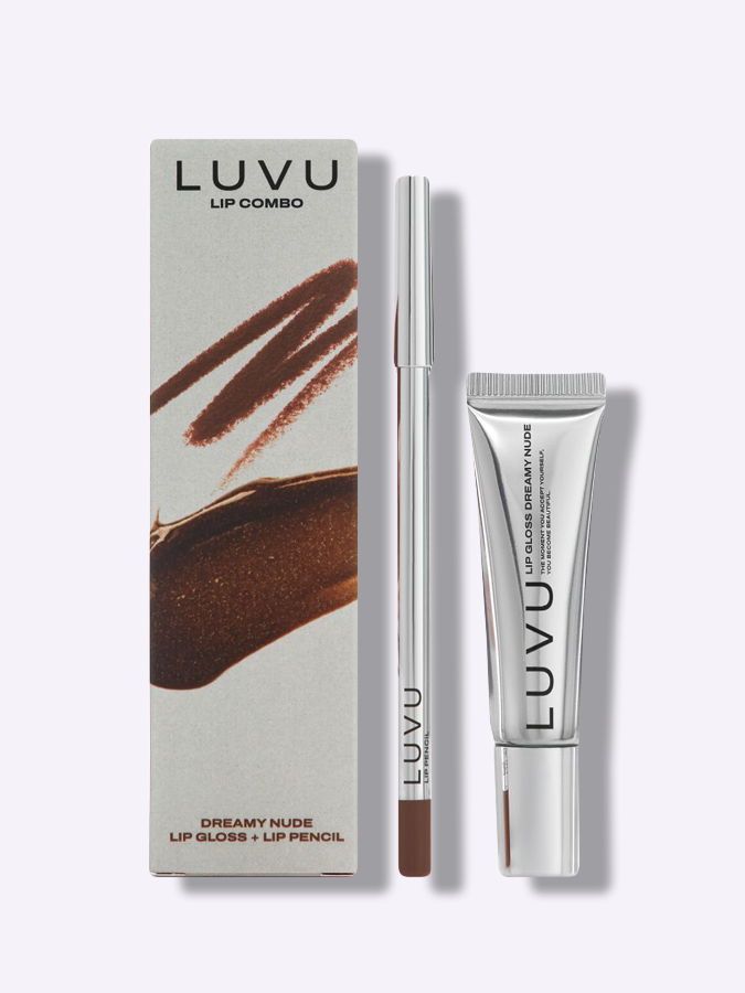 Комбо для губ LUVU Lip Combo Dreamy Nude, 1,4 г + 10 мл