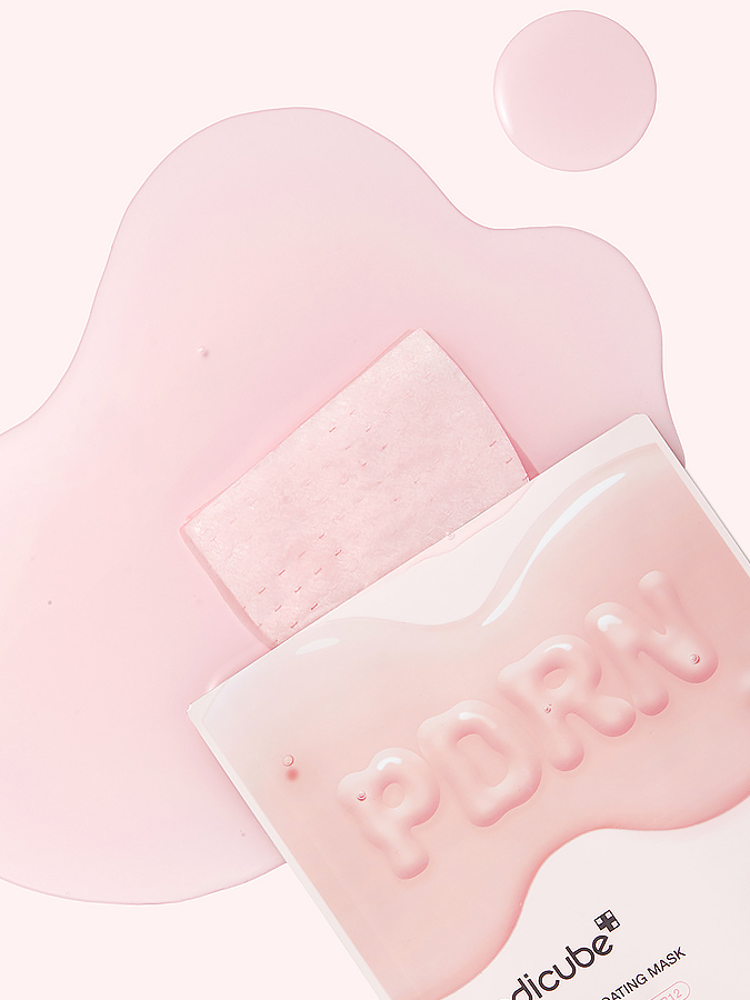 Интенсивная увлажняющая тканевая маска с коллагеном и PDRN для сияния кожи Medicube PDRN Pink Vita Coating Mask, 22 г