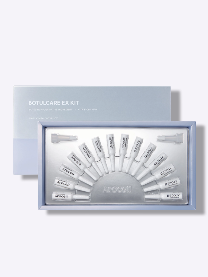 Пептидные ампулы для лифтинга и восстановления кожи с PDRN AROCELL PDRN Botulcare Ex Kit, 14 шт * 1,5 мл