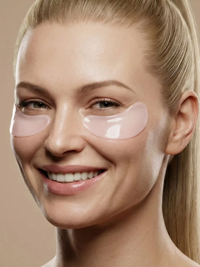 Антивозрастные коллагеновые патчи для глаз с ПДРН, ретинолом и пептидам AROCELL Super Collagen Eye Gel Patch, 1 пара