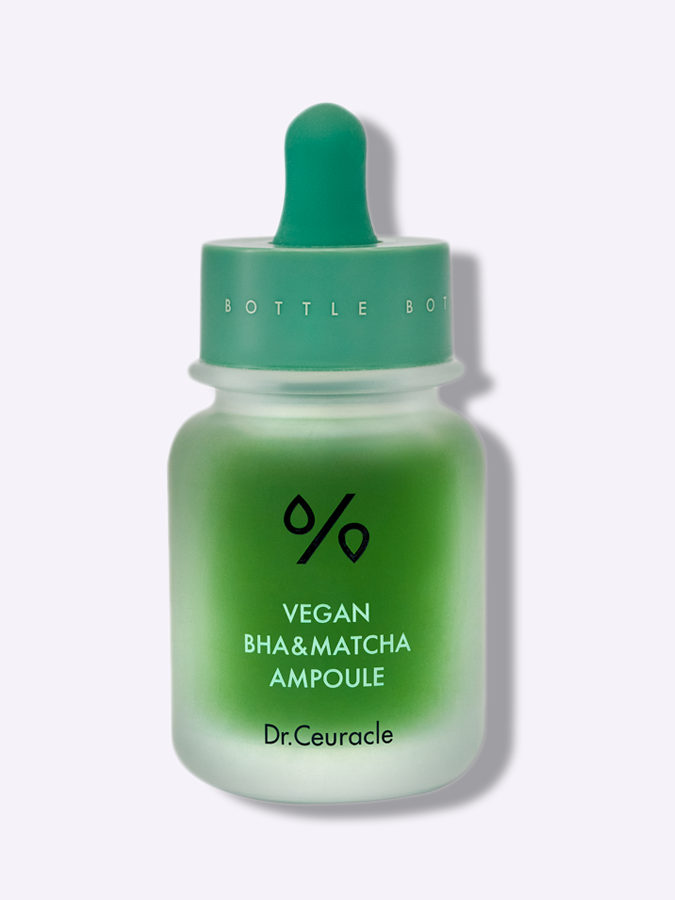 Веганская ампула с салициловой кислотой и матчей Dr.Ceuracle Vegan BHA & Matcha Ampoule, 30 мл