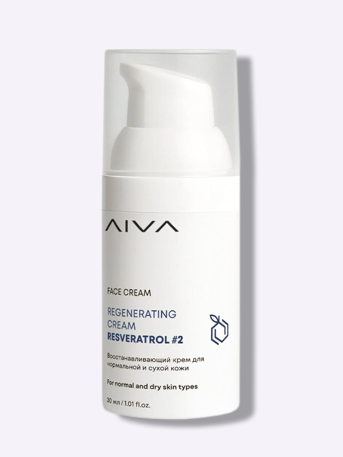 Восстанавливающий крем с ресвератролом №2 AIVA Regenerating Cream Resveratrol #2, 30 мл